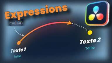 Animation de texte automatique avec expressions Fusion dans DaVinci Resolve