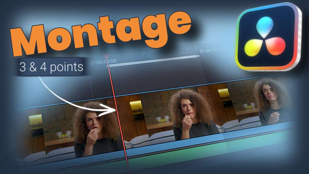 Technique de montage à 3 et 4 points expliquée dans DaVinci Resolve, tutoriel complet pour placer un clip avec précision